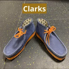 ⭐️極美品(試着のみ)⭐️クラークス⭕️レディース⭐️ワラビー♻️ブーツ　ネイビー　レザー