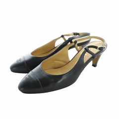 CHANEL シャネル　パンプス　ココマーク　バックリボン　ブラック　35 CHANEL （新品・未使用品）】シャネル バレリーナ ココマーク