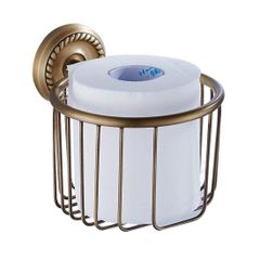 【数量限定】バスルームアクセサリー ティッシュホルダー 防錆 ネジ取付 トイレットペーパーホルダー 壁掛け 紙巻器 アンティークブロンズ仕上げ キッチン トイレットペーパーバスケット真鍮製 トイレ おしゃれ 収納 Bathfirst