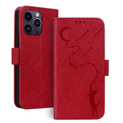 【特価商品】max ケース いphone15pro max ケース アイフォン 15 15 プロマックス ケース 手帳型 スタンド機能 マグネット カード収納 ONETHEFUL iphone15 pro pro max ケース 流れ星と月猫柄 耐衝撃 全面保