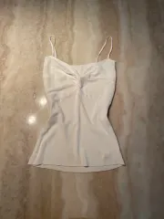 新品 セクシー ゴージ ノースリーブ セクシー キャミソール 白