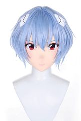 全頭マスク カツラ付き ロック付き NO.693 フルマスク ドール ヘッドロリータ人形 コスプレ マスク 変身 仮装 着ぐるみ 二次元