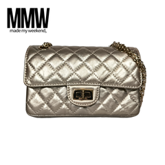 【デジタル鑑定書付き】CHANEL 2.55 ミニマトラッセショルダーバッグ ゴールド