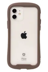 iFace Reflection iPhone 12/12 Pro ケース クリア 強化ガラス (ブラウン)【アイフォン12 アイフォン12Pro 透明 カバー 耐衝撃 米国MIL規格取得 ストラップホール付 [iPhone 12/12 Pro専用・ブラウン]