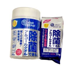 エリエール 除菌できるアルコールタオル 拭くだけ簡単 本体+詰め替え用のセット