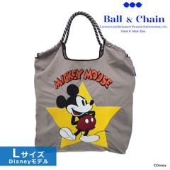 ボールアンドチェーン Ball&Chain / Disneyモデル Lサイズ グレー(GRAY)  ショッピングバッグ エコ トート 324102