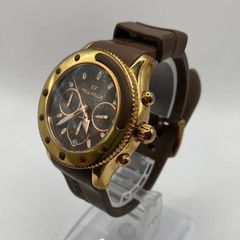 【✨箱入り✨】Follie　Follie　フォリフォリ　レディース　時計　ムーブメント　クォーツ　ステンレススティール　brown　ブラウン　茶色　文字盤　腕時計　ブランド　watch　quartz　高級　ブランド　箱　ゴールド　ＧＯＬＤ　金色　金