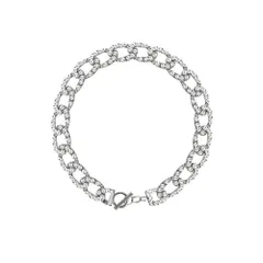 【特価商品】首輪 レディース ステンレス チェーン 太め チョーカーネックレス ネックレス ヒップホップ おしゃれ Deelfel シルバー 金属アレルギー対応 (Silver)