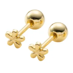 【ゴールド × ピアス】[Cream dot. クリームドット公式] ピアス レディース   ステンレス製 金属アレルギー つけっぱなし サージカルステンレス ネジロック式 スクリューロック マイクロ 極小 フラワー 大人
