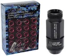 協永産業/KYO-EI Kics レデューラレーシング シェルタイプロック＆ナットセット RL53 ブラック M12×P1.25 ローレットタイプ RL53-13K