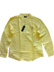 【新品】POLO RALPH LAUREN  ポロ・ラルフローレン　フィット  ボタンダウン  長袖  シャツ  イエロー  メンズ　※サイズM、L、XL、2XL