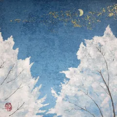 【絵画】ネイチャーアート「梅の新芽をついばむウソ」 絵画】ネイチャーアート「梅の新芽をついばむウソ」 絵画