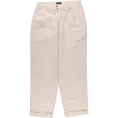 古着 90年代 リーバイス Levi's DOCKERS Khakis LOOSE FIT ツータック リネンパンツ スラックス USA製 メンズw33相当/eaa565198