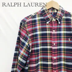 RALPH LAUREN ラルフローレン 長袖シャツCLASSIC FIT サイズＭ レッド系 チェック コットン100％ メンズ