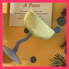 デザインセンス ピュアカラー ヤングスタイル シャンパングラス ガラス ワイング デザインセンス ピュアカラー ヤングスタイル シャンパング デザインセンス ピュアカラー ヤングス アンティーク おしゃれ　こだわり N2XY20220402のサムネイル