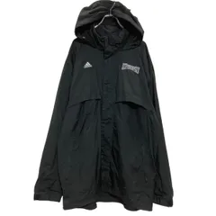adidas ジップアップ ナイロンジャケット XL ブラック アディダス ビッグサイズ ウインドブレーカー ロゴ 古着卸 アメリカ仕入 a701-5762
