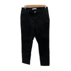 アズールバイマウジー AZUL by moussy スキニーパンツ アンクル丈 無地 M 黒 ブラック /SY19