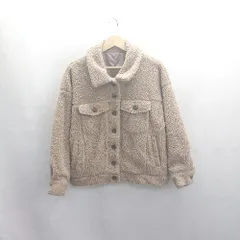 ■ ⊇ MURUA 長袖 ボアジャケット サイズF ライトブラウン系 レディース E  【1502180061257】