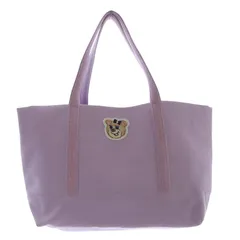 フェイラー FEILER ラブラリーバイ オールドテディガール ワッペントートバッグ ハンドバッグ ラベンダー