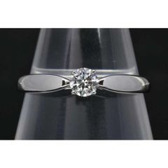 ティファニー ハーモニー ダイヤモンド リング PT950 プラチナ ダイヤ0.22ct  #13 【美品】