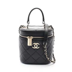 シャネル CHANEL ショルダーバッグ トレンディCC AS1626 ブラック ラムスキン（羊革） トレンディCC マトラッセ バニティ チェーンショルダー レディース Used A