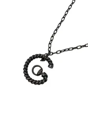 ♪2979 グッチ ネックレス ホースビット SV925 Gモチーフ Gロゴ 中古 GUCCI