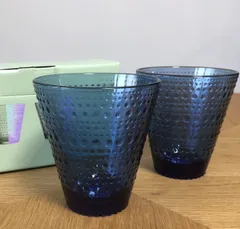 iittala Kastehelmi 　タンブラー ペア　ウルトラマリンブルー