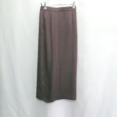 ◇ ⊂ UNITED ARROWS ユナイテッドアローズ ロング丈 タイト スカート サイズ36 ダークブラウン系 レディース E  【1504210004364】
