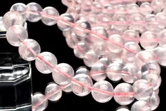 マダガスカル産◇透明 ローズクォーツ　12mm　ブレスレット 1個売り パワーストーン 天然石 _B1417-12