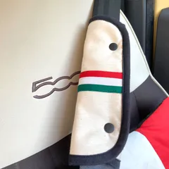 No.351  イタリアカラー　シートベルトカバー2点セット　ハンドメイドのサムネイル
