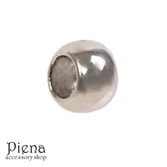 シルバービーズ レディース メンズ シルバー925製 パーツ 1個売り ビーズ 筒形 丸 金具 直径7mm 厚み4.5mm メタルビーズ クラフト 手芸 DIY 手作り