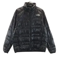 美品 THE NORTH FACE ザノースフェイス ライトヒート ダウンジャケット S ブラック 収納袋付き アウトドア ND18174 メンズ 古着