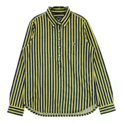 サイズ：2 PEARLY GATES パーリーゲイツ  長袖ポロシャツ ボタンダウン ストライプ柄 イエロー系 [240101285112]# ゴルフウェア レディース ストスト