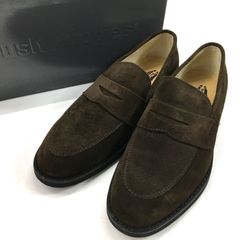 Hush Puppies ハッシュパピー ローファー 靴 シューズ 25EEE ブラウン 茶色 スエード 箱付き 610 M100NS 25d菊ST