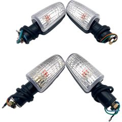 FJmark 汎用 ウインカー ホンダ 純正タイプ VTR250 ジェイド JADE CB-1 CB400SF ホーネット CB750 (クリアレンズ4個) [並行輸入品]