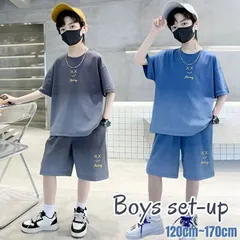 子供服 男の子 夏 セットアップ 半袖Tシャツ ハーフパンツ 夏服 ジュニア 子供 ジャージ 上下セット 子ども服 半袖 ゆったり カジュアル 子供 普段着 トップス 半袖スウェット 丸襟 ハーフパンツ 韓国風 おxiaokb320