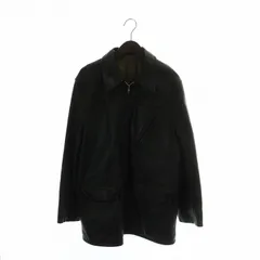 ポールスミス PAUL SMITH レザージャケット 革ジャン アウター 牛革 ジップアップ L 黒 ブラック /XZ ■GY18のサムネイル