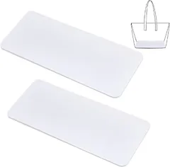 PH PandaHall バッグ底板 カバンの中敷 カバンの芯地 2枚セット 30x13cm フェルト バッグ用 芯材 ウール製 ハンドメイド用品 手作りかばん ハンドバッグ 羊毛袋の底 白色( ホワイト)