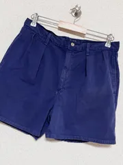 【Polo RALPH LAUREN】USA製 80-90s 2タック チノショーツ ポロラルフローレン ショートパンツ 古着