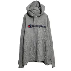 champion ロゴスウェット パーカー チャンピオン XL グレー ビッグサイズ プルオーバー 裏起毛 古着卸 アメリカ仕入 a703-5426