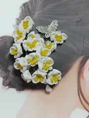 つまみ細工髪飾り　成人式　卒業式　結婚式　【0054】