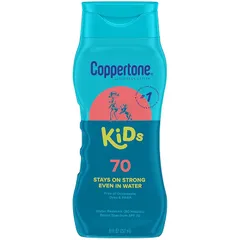 【送料込】Coppertone 子供の日焼け止めローションSPF 70+ 8オンス