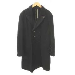 ポールスミス PAUL SMITH 美品 コート ダブルブレスト 厚手 Sサイズ 黒 ブラックのサムネイル