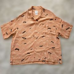 visvim ビズビム アロハシャツ 鶴柄 オリーブグリーン Sサイズ - メルカリ