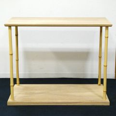 【八月の特売品】利休好写 桐中空軽量合板 竹台子（2） 茶道具【中古 美品】
