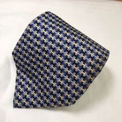 エルメス HERMES ネクタイ グレー ファソネ H柄 ロゴ - メルカリ