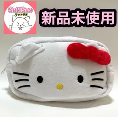 【新品未使用】 キティ 化粧ポーチ ホワイト 白 キティちゃん ペンケース 中国