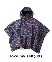 gym master ジムマスター キッズプルオーバーハッピーペイントポンチョ レインコート Love my self キッズ 男の子 女の子 ブランド 100 110 120 新品