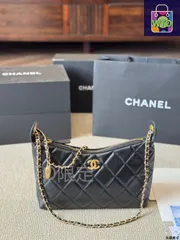 【今日特価】Chanel 25s Black Gold Hobo ～25s ブラックゴールド ホーボバッグ～-WTO輸入2