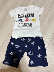 CONVERSE × BABYDOLL キッズセットアップ Tシャツ＆ハーフパンツ 100・110サイズ